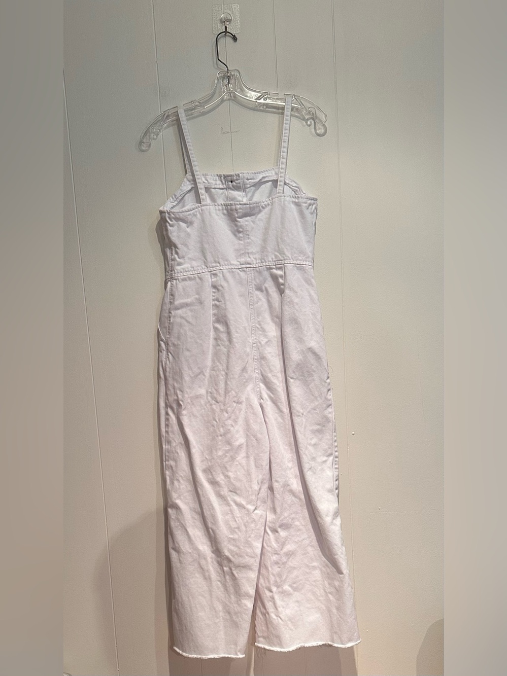 Topshop Moto Tortoise Button Front Cropped Wide Leg Jumpsuit US 6 - Picture 8 of 10